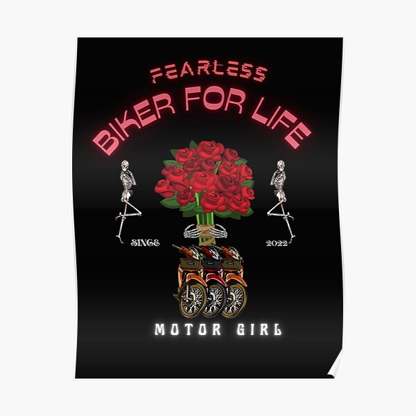 Biker Babes Posters for Sale Redbubble
