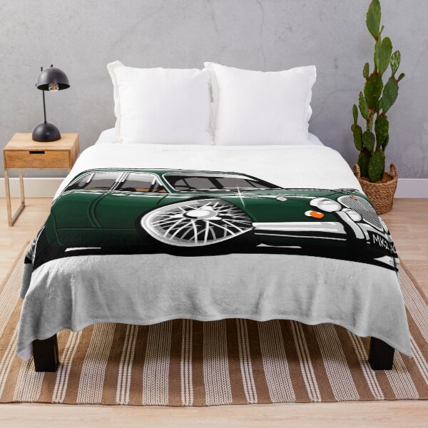 Item preview, Mark 2 Jag caricature British racing green designed and sold by car2oonz.