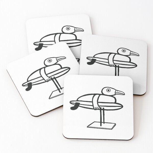 Item preview, Sea gull surfing surf life surf drawing surf art  designed and sold by Tropical Blood.