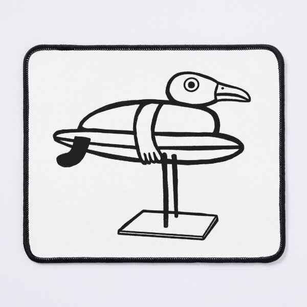 Artikelvorschau, Sea gull surfing surf life surf drawing surf art entworfen und verkauft von Tropical Blood.