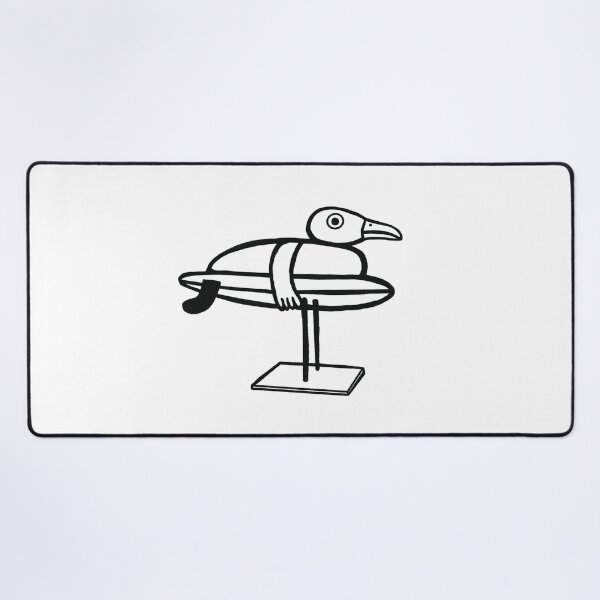 Artikelvorschau, Sea gull surfing surf life surf drawing surf art entworfen und verkauft von Tropical Blood.