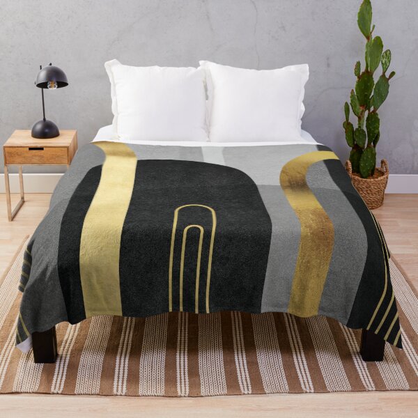 Artikelvorschau, Mid Century Arches in Schwarz und Gold entworfen und verkauft von UrbanEpiphany.