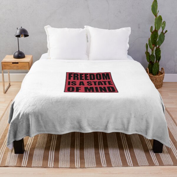 Item preview, Freedom Is A State of Mind Quote designed and sold by VitezCrni.