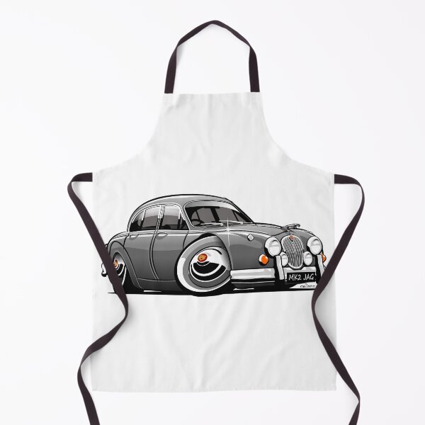 Item preview, Mark 2 Jag caricature silver designed and sold by car2oonz.
