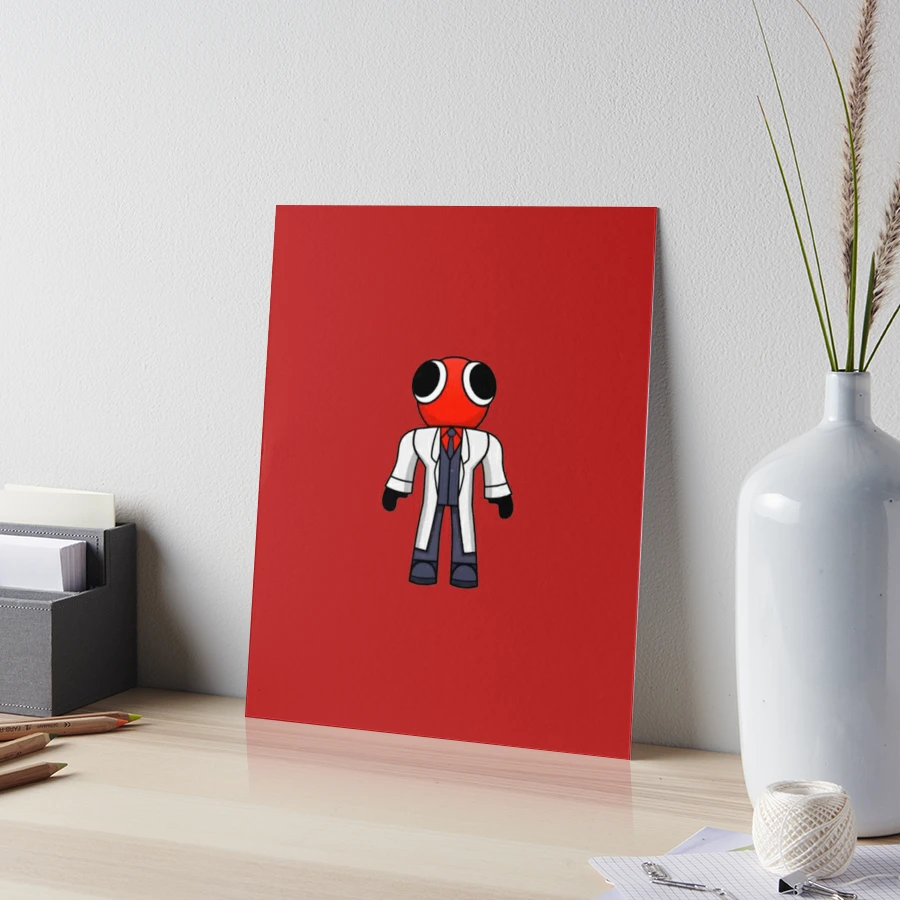 Red Scientist Rainbow Friend Greeting Card for Sale by