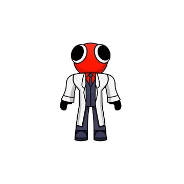 Red Scientist Rainbow Friend Poster for Sale by TheBullishRhino