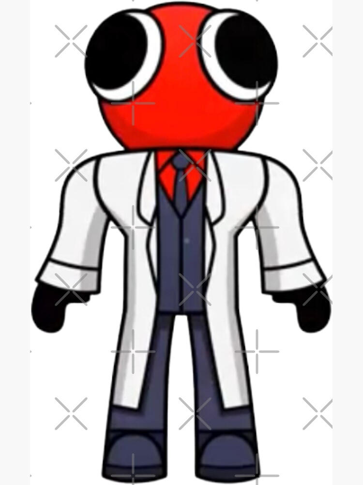 Red Scientist Rainbow Friend Poster for Sale by TheBullishRhino