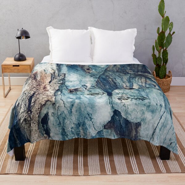 Item preview, Tree Bark Breathtaking Abstract In Aqua And Blues designed and sold by DEC02.