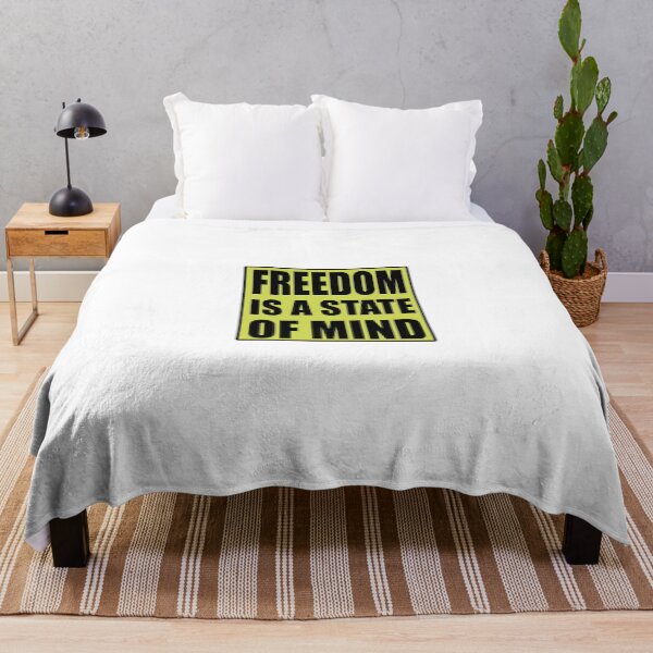 Item preview, Freedom Is A State of Mind Quote designed and sold by VitezCrni.