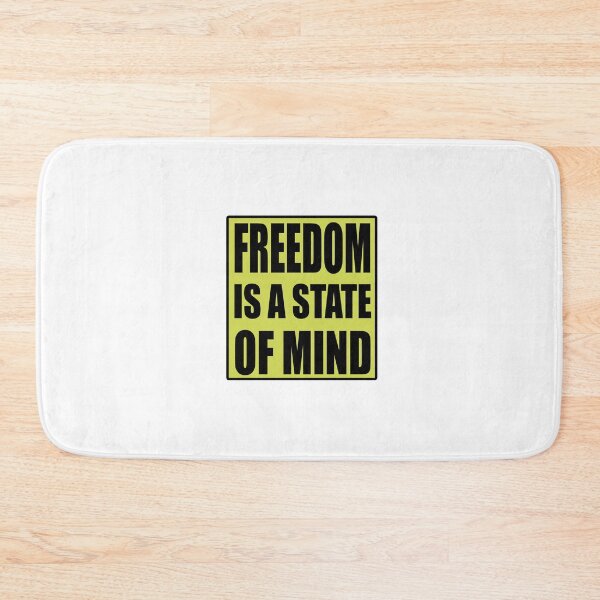 Artikelvorschau, Freiheit ist ein Geisteszustand Zitat entworfen und verkauft von VitezCrni.