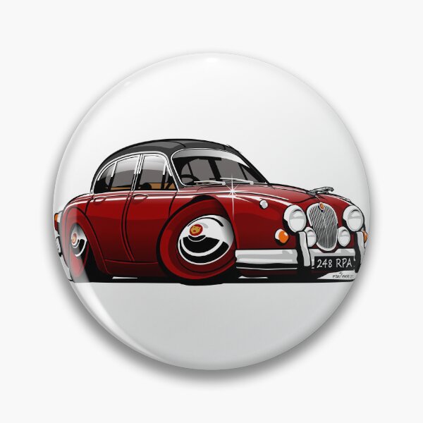 Item preview, Mark 2 Jag caricature Inspector Morse designed and sold by car2oonz.
