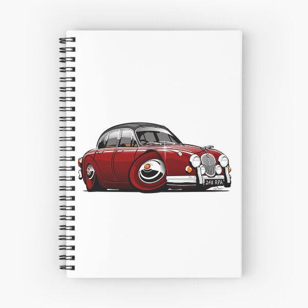 Item preview, Mark 2 Jag caricature Inspector Morse designed and sold by car2oonz.