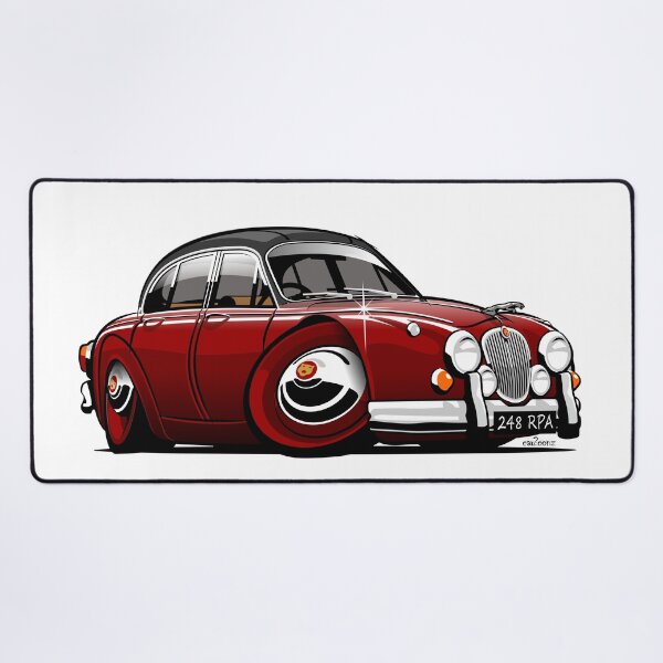 Item preview, Mark 2 Jag caricature Inspector Morse designed and sold by car2oonz.