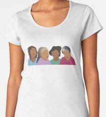 Kader Ziele - Queens of African American Literature Frauen Premium T-Shirts