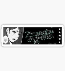 Financial Suicide - Eviscerate Sticker