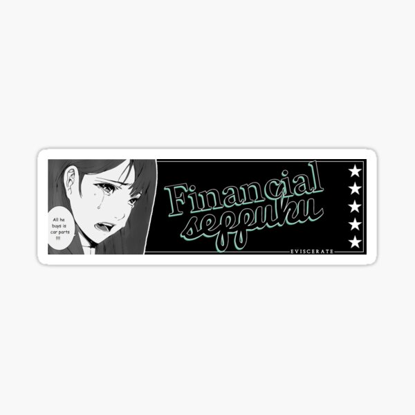 Financial Suicide - Eviscerate Sticker