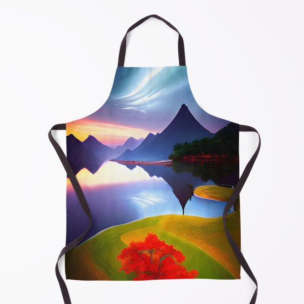 Item preview, Dreamy Landscape with River and Colorful Trees designed and sold by Evolvity.