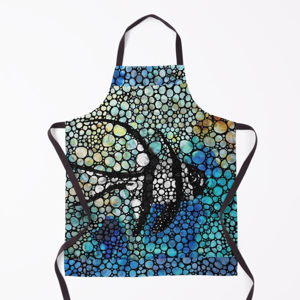 Item preview, Stone Rockd Cardinal Fish Art Tropical Mosaic designed and sold by Sharon Cummings Art.