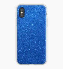 Nachthimmel Sparkly Blue Glitter iPhone-Hülle & Cover