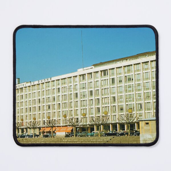 Item preview, 1950s - View of Hotel Du Rhône, Geneva, Switzerland designed and sold by thatwaslife.