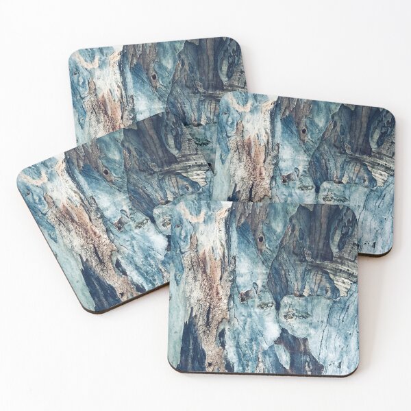 Item preview, Tree Bark Breathtaking Abstract In Aqua And Blues designed and sold by DEC02.