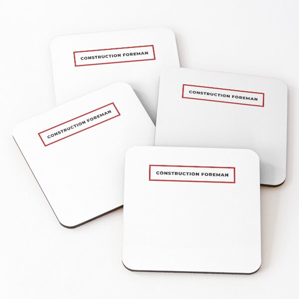 Item preview, Construction Foreman with red frame designed and sold by SVPOD.