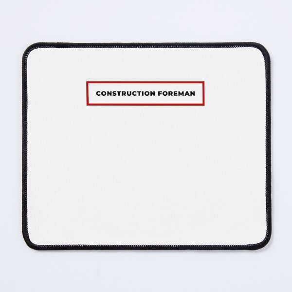 Item preview, Construction Foreman with red frame designed and sold by SVPOD.