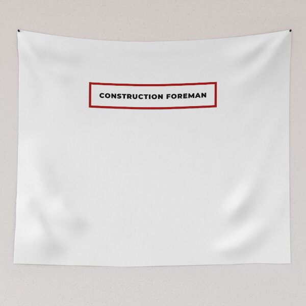 Item preview, Construction Foreman with red frame designed and sold by SVPOD.