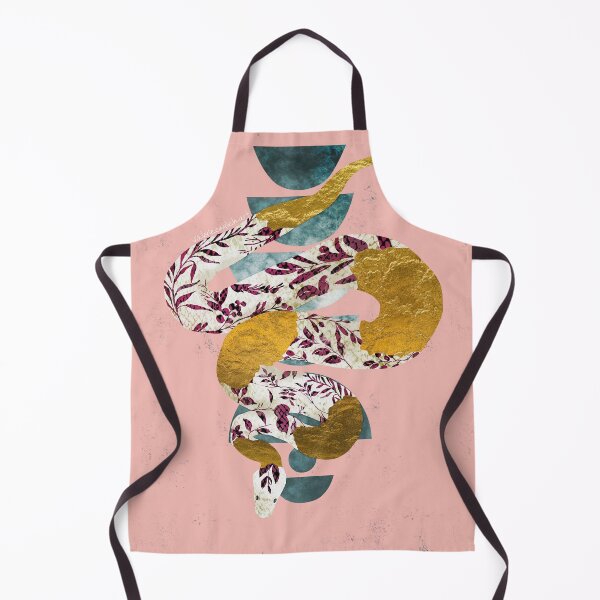 Item preview, Magenta Leaves Porcelain Snake Negative Painting designed and sold by Valerie Englehart.