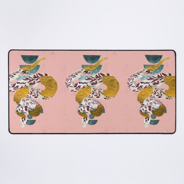 Item preview, Magenta Leaves Porcelain Snake Negative Painting designed and sold by Valerie Englehart.