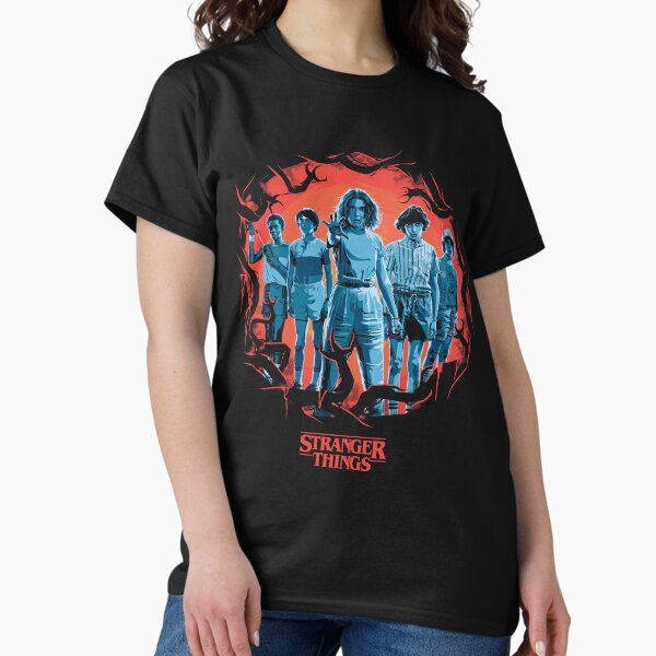 Item preview, Stranger Things Group Shot Demogorgon Framed designed and sold by FifthSun.