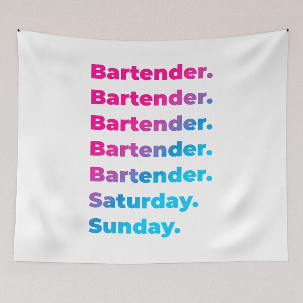 Item preview, Bartender work week designed and sold by SVPOD.