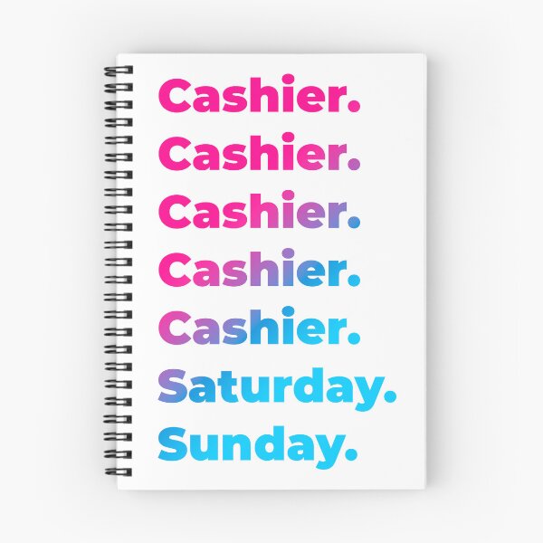 Item preview, Cashier work week designed and sold by SVPOD.