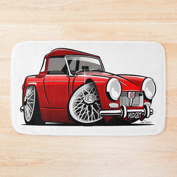 Item preview, MG Midget Mk 1 caricature red designed and sold by car2oonz.