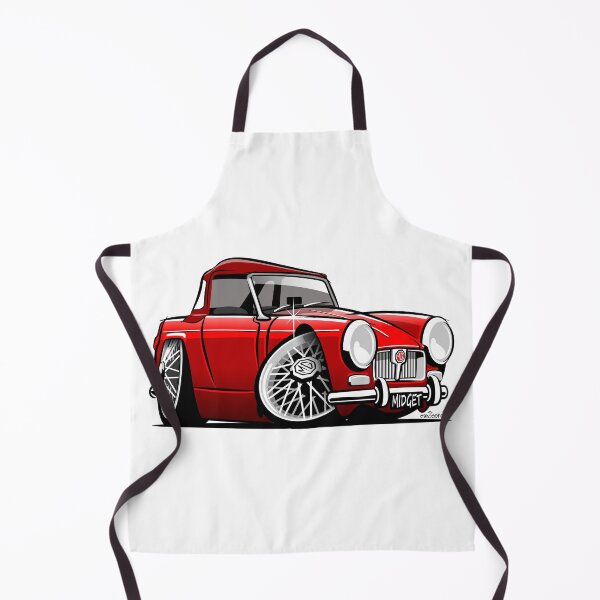 Item preview, MG Midget Mk 1 caricature red designed and sold by car2oonz.