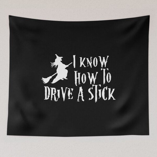 Item preview, Halloween Witch Know how to Drive Stick designed and sold by EstelleStar.