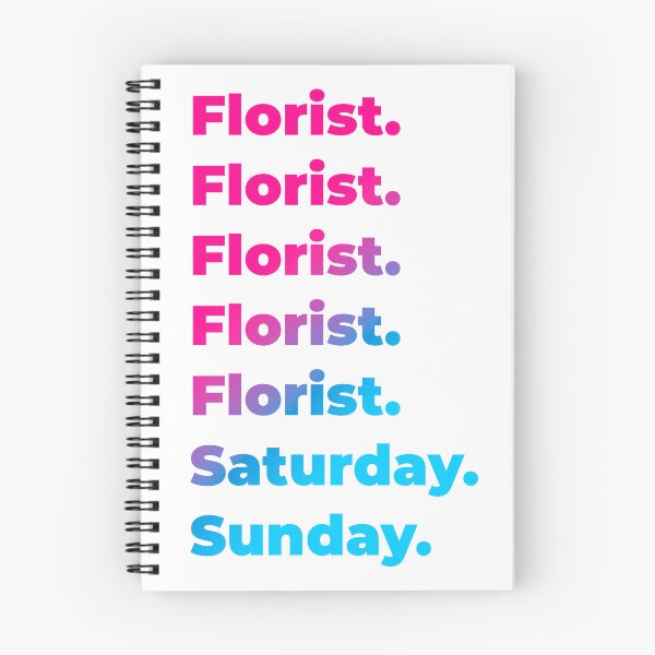 Item preview, Florist work week designed and sold by SVPOD.