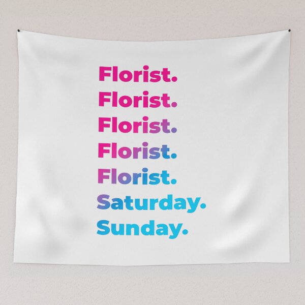 Item preview, Florist work week designed and sold by SVPOD.