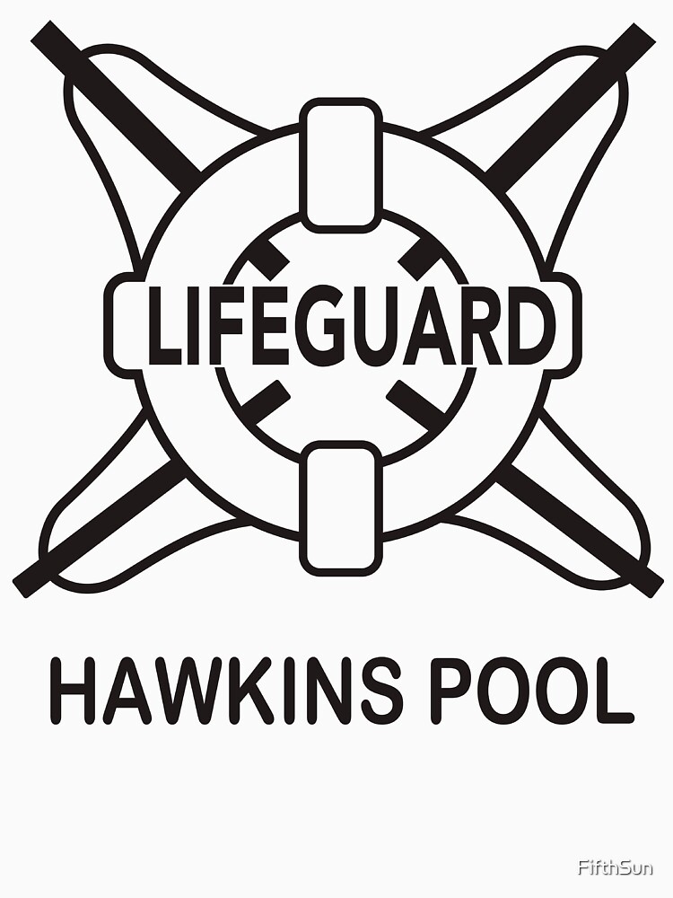 Stranger Things Hawkins Pool Lifeguard Logo