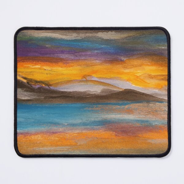 Item preview, Orange and purple sunset reflected in water designed and sold by WorldOfWendyArt.