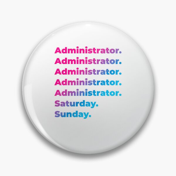 Item preview, Administrator work week designed and sold by SVPOD.