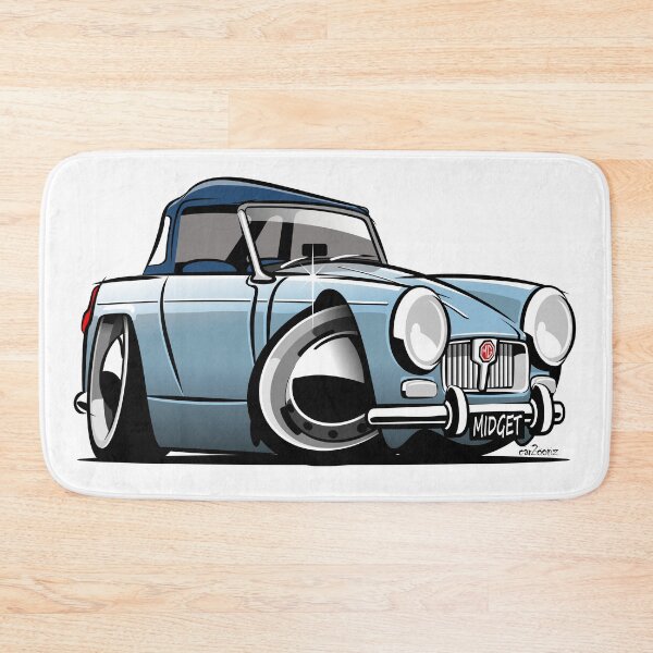 Item preview, MG Midget Mk 1 caricature blue designed and sold by car2oonz.