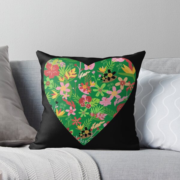 Artikelvorschau, Blumengarten mit roten, rosa und grünen Blumen. entworfen und verkauft von RiadMannan.