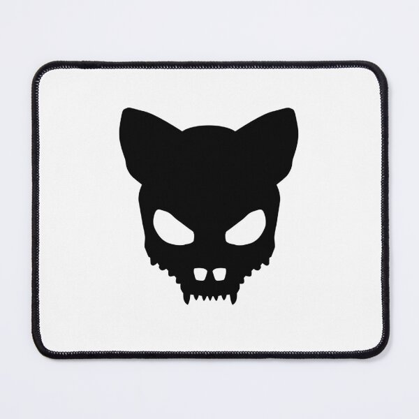 Item preview, Devil-Cat Skull In Black designed and sold by sleepingdogprod.