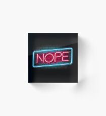 Bloque acrílico Nope