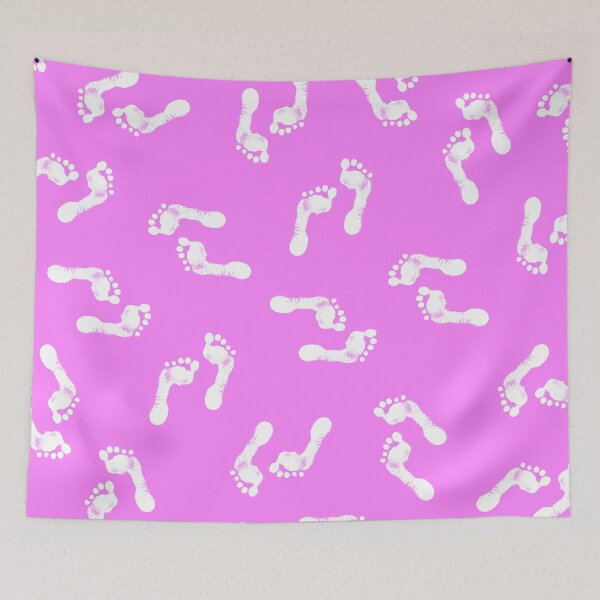 Item preview, Cute Baby Feet Pattern On Vibrant Pink designed and sold by DEC02.