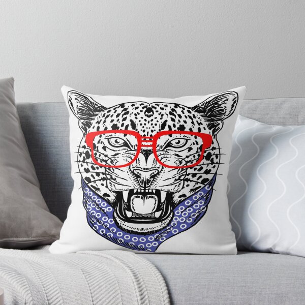 Item preview, Funny Jaguar With Bandana And Glasses designed and sold by Shekevara.