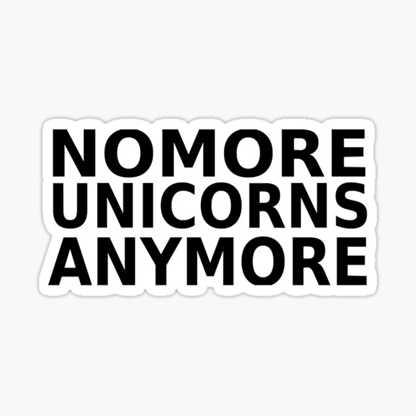 "no more" Sticker for Sale by EliaThiel Redbubble