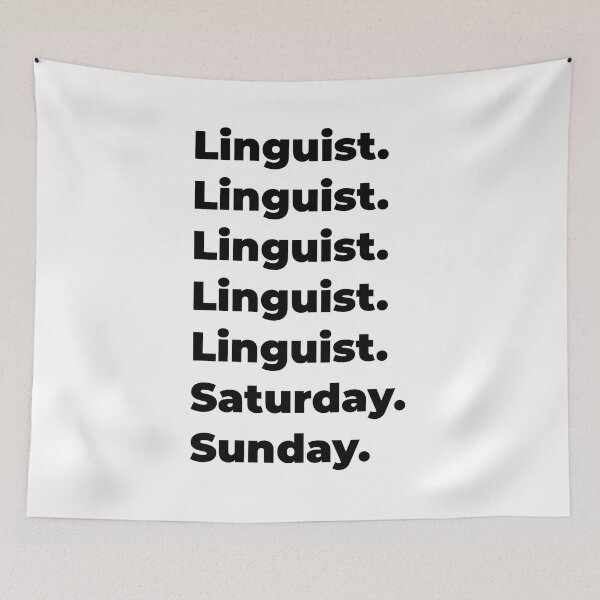 Item preview, Linguist funny workweek designed and sold by SVPOD.