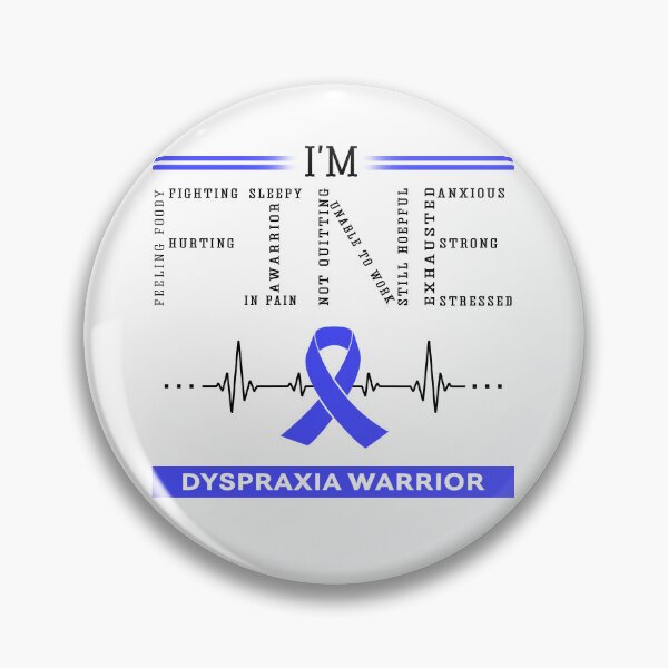 Item preview, I'm Fine Dyspraxia Warrior Support Dyspraxia Awareness Gifts designed and sold by rechardtee.